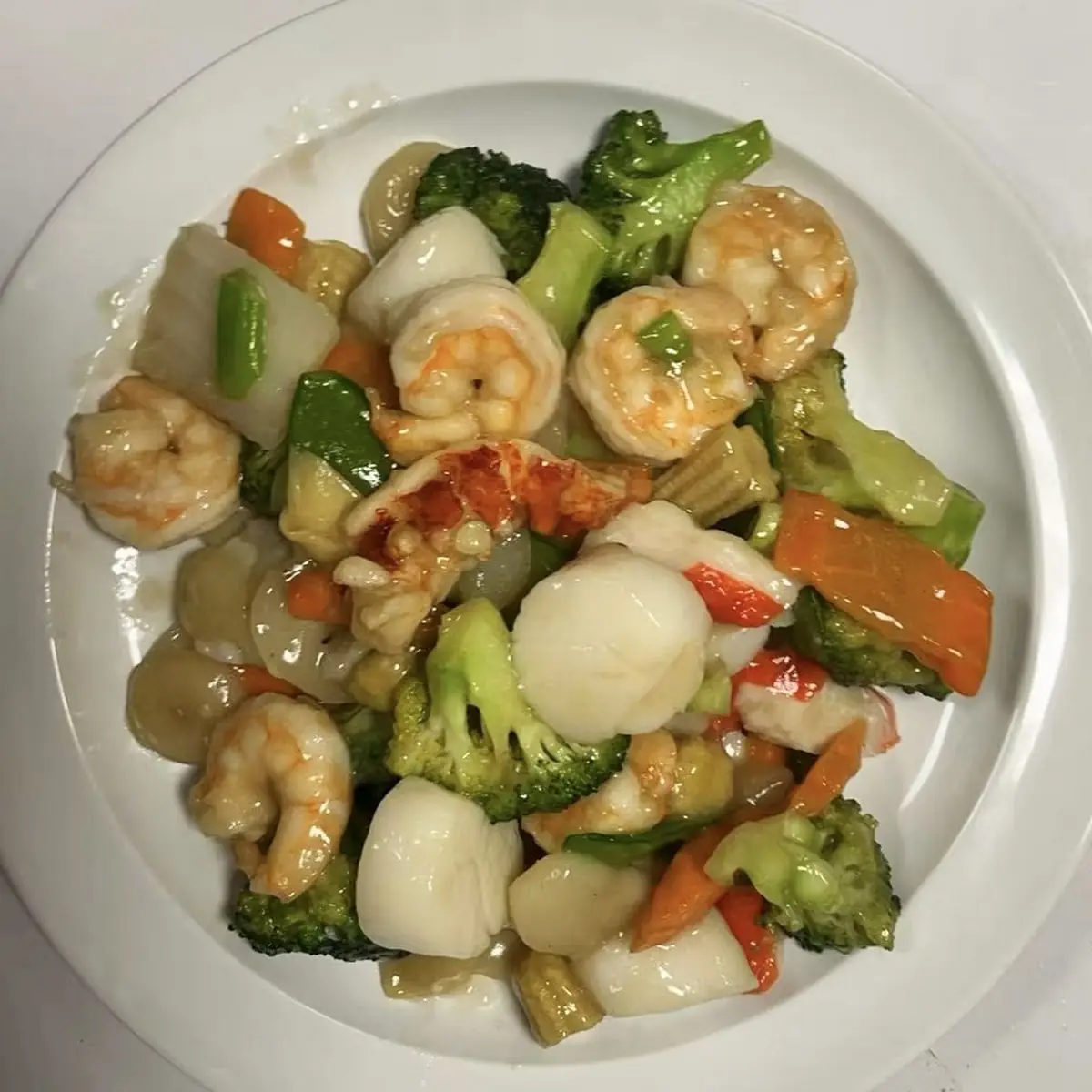 shrimp w mixed vegetable 什菜虾